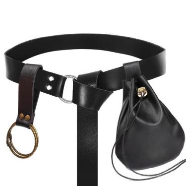 Imagem de Conjunto de fantasias SUMGOGO Halloween Renaissance com bolsa de cinto