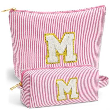 Imagem de Estojo de cosméticos Fohufo Pink Makeup Bag + Bolsa 26x9x20 cm