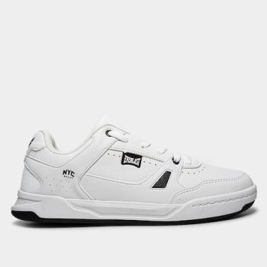 Imagem de Tênis Everlast New York 3 Masculino, Branco, Preto, 42