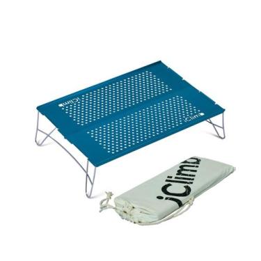 Imagem de Mesa plegable ultraligera compacta iClimb Mini Solo azul
