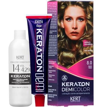 Imagem de Keraton, Coloração, Demi Color, 40 g + 80ml, Nº 8.0 Louro Claro