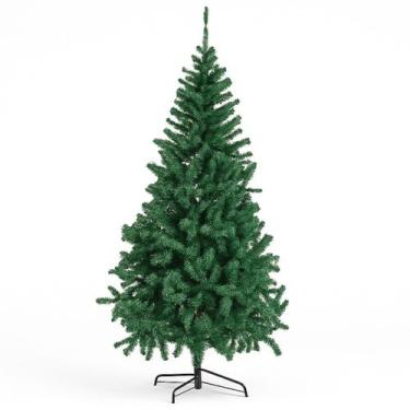 Imagem de Árvore de Natal Pinheiro Verde Grande 1,80m com 720 Galhos Base de Fer