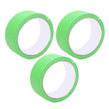Imagem de Heayzoki 3 Unidades de Fita para Pintores, Máscara Adesiva para Pintura de Carro, Ferramenta de Decoração de Reboco Manual, Fácil Remoção, à Prova d'água e de Pintura, Fácil de Colar, 35 Mm 20 M