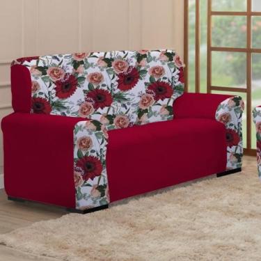 Imagem de Capa Protetora Para Sofá de 3 Lugares Avulsa 1 PEÇA Coladinha Mista De