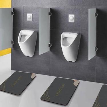 Imagem de 1 Pcs Tapete De Mictório Antiderrapante Super Absorvente Diatomáceas Terra Tapetes De Mictório Absorção De água Almofadas De Piso De Mictório De Banheiro Tapetes Elimin, C, 40 * 50cm