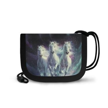 Imagem de Glkyslehks Carteiras pequenas para meninas 8-10 4-6 6-8 crianças pequenas carteira dobrável mini porta-moedas, Cavalo, Casual