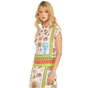 Imagem de Blusa Colcci Estampada Off Shell Feminina-Feminino