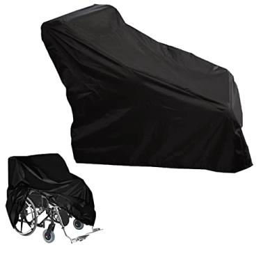 Imagem de YYBOES Capas de cadeira de rodas à prova d'água, capa de proteção para cadeira de rodas, capa protetora para cadeira de rodas elétrica à prova d'água capa de armazenamento de viagem para todos os