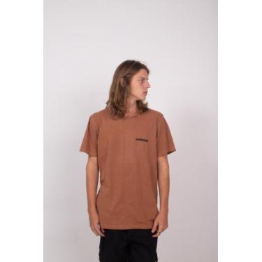 Imagem de Camiseta Overcome Minimalist Essentials Marrom, M