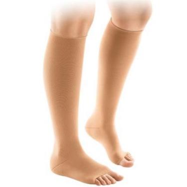 Imagem de Meia 3/4 ALTA Compressão 30-40 Malha Plana FLAT STRONG Aberto Venosan,