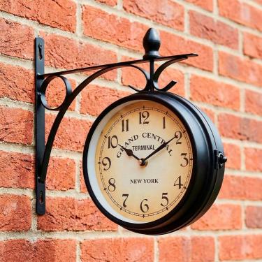 Imagem de Relógio Parede Dupla Face Estação De Trem Terminal New York