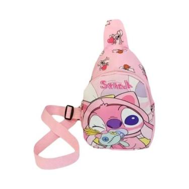 Imagem de Mini Bolsa Transversal Stitch Angel Anime, Bolsa De Ombro Cartoon, Por