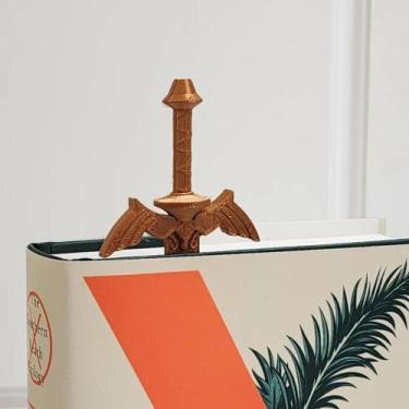Imagem de Marcador Pagina Livro Caderno ZELDA LINK ESPADA BOOKMARK Criativo Leit