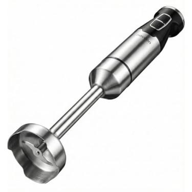 Imagem de Novoon Mixer Elétrico de Mão Inox, Preto e Prata, Aço Inoxidável, 2 Velocidades, Design Ergonômico, 400W, Para Vitaminas, Shakes, Molhos, Purês, Sopas Cremosas e Cremes