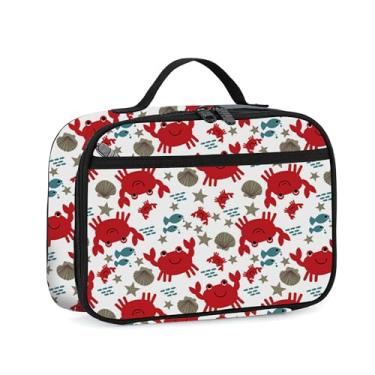 Imagem de rickyh style Lancheira com forro acolchoado, lancheira espaçosa e isolada, durável, térmica, lancheira com alça para homens, mulheres, meninos, meninas, adultos, escola, esportes, praia, piquenique