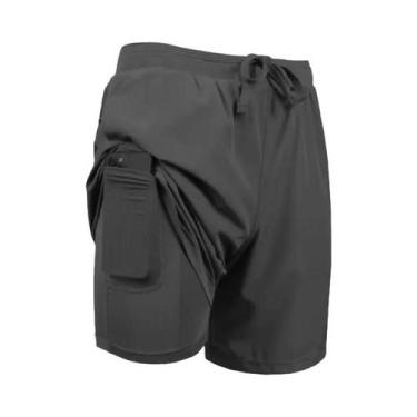 Imagem de Shorts De Treino Masculinos De Secagem Rápida E Respirável Com Camada 
