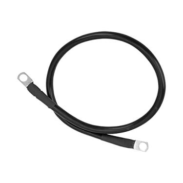 Imagem de Naroote Fio Terra de Alta Resistência 4AWG para Inversor de Bateria 23,6in 150A Cabo de Aterramento para Suporte de Fusível do Inversor de Bateria, Elastômero de Resina + Cobre (B(preto))