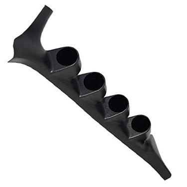 Imagem de GlowShift — Pó de calibre de pilar preto para Ford F-150 F-250 F-350 1992-1997 — Plástico ABS — Suportes (4) calibres 2-1/16" (52 mm) para pilar A do caminhão