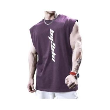 Imagem de Camiseta Sem Mangas Para Musculação Masculina, Top De Treino De Verão,