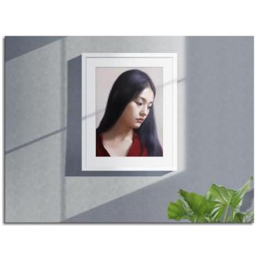 Imagem de Retrato impressões em tela mulheres folhas pôster arte de parede para casa 1 peça decorações não ramed 50.8 cm x 40.6 cm