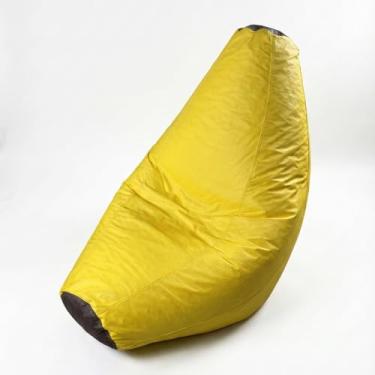 Imagem de Puff Kids Banana Grande Amarelo Courino 105cm com Enchimento de Isopor Poltrona Divertida para Quarto e Leitura