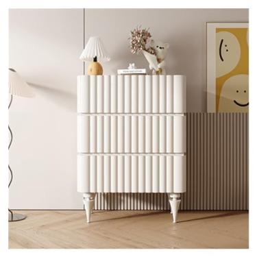 Imagem de Cômoda de gaveta de quarto - de gavetas com armazenamento para organizadores de armário de quarto e armário para corredor, torre de armazenamento de entrada (branco, 75 x 40 x 80 cm)