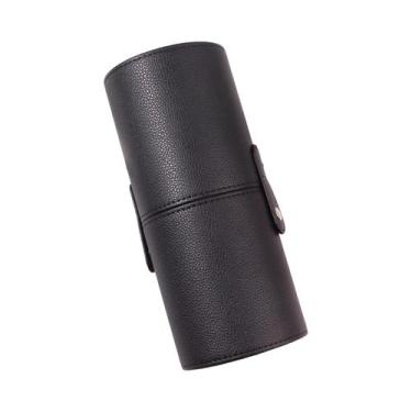 Imagem de Organizador De Pincéis De Maquiagem Em Couro PU De Grande Capacidade P