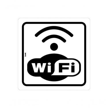 Imagem de Placa Sinal.Pvc 15X15Cm Wi-Fi 3011