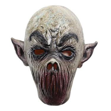 Imagem de Máscara No-Mouth Monster Resin, fantasia de Halloween para rosto intei