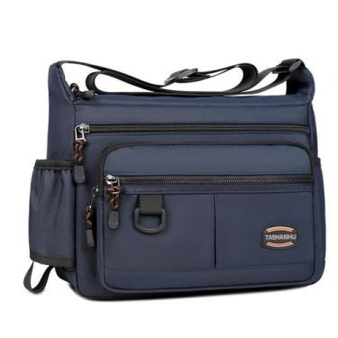 Imagem de Bolsa Messenger, tecido Oxford impermeável para homens 30x12x24cm - Yi