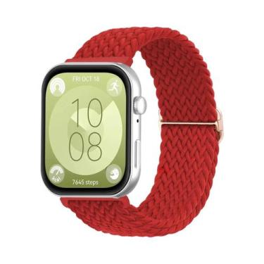 Imagem de Pulseira Trançada De Nylon Para Huawei Watch Fit 3 2 1, Faixa Solo Loo