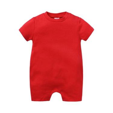 Imagem de Macacão De Algodão Branco E Preto Para Bebês Meninos E Meninas, Manga 