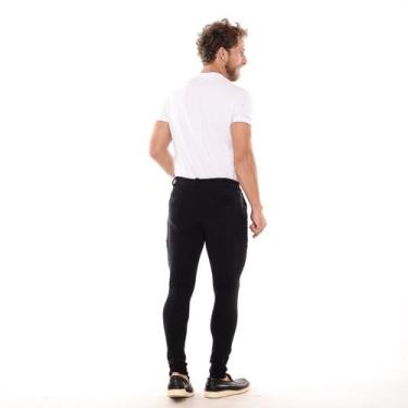 Imagem de Calça Masculina Preta Bengaline - Execução Jeans, Preto, M