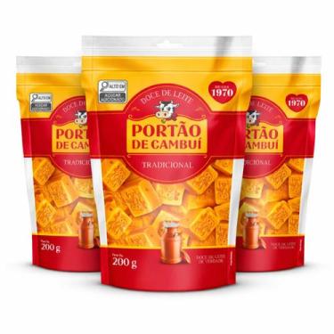 Imagem de Kit 3 Doce de Leite Tradicional PORTÃO DO CAMBUI Pouch 200g - Portão D