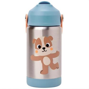 Imagem de Garrafinha Térmica Inox Parede Dupla Canudo Cachorro - Buba