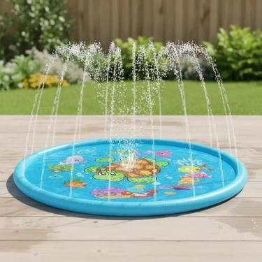 Imagem de Piscina Divertida 100cm Joga Água Inflável Infantil Tapete - Yeet
