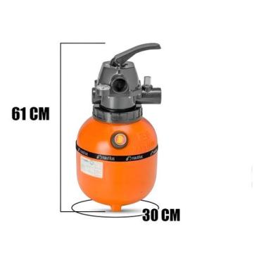 Imagem de Filtro De Areia Para Piscina F300p De 6 Vias - Nautilus