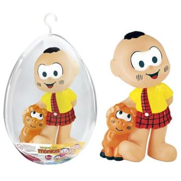 Imagem de Brinquedo No Ovo Mônica Cascão Magali Coleção Infantil Bonecos 17 Cm E