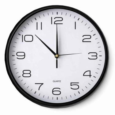 Imagem de Relógio de Parede Decorativo 30cm Silencioso Minimalista - Vale Import