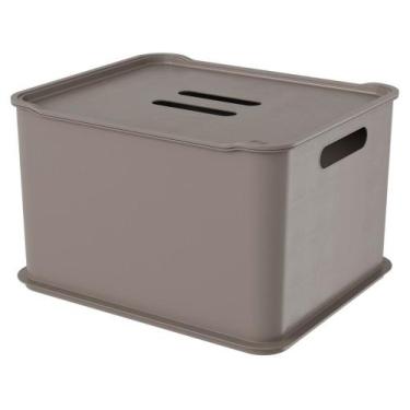 Imagem de Cesta Coza Fit Com Tampa Ultra (22L) 38 x 31,6 x 23,4 cm