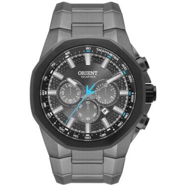 Imagem de Relógio orient masculino preto solartech cronografo myssc017 g1gx