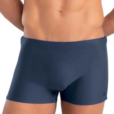 Imagem de Sunga Boxer Lisa Vivo Lateral - Mash, Cinza, P
