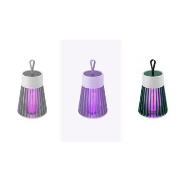Imagem de Lâmpada Elétrica Mata-Mosquitos Com Luz UV Usb Armadilha Para Insetos 