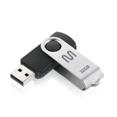 Imagem de Pen Drive, Multilaser, Usb 2.0 Twist, 32 GB, Preto, PD589