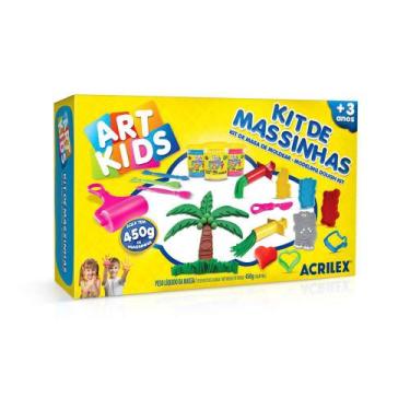 Imagem de Kit De Massinhas de Modelar 450g Com Moldes e Acessórios - Acrilex