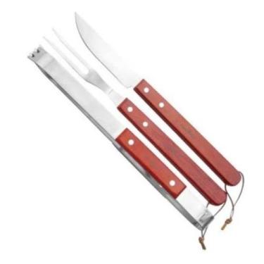 Imagem de Conjunto Churrasco Pegador Garfo Faca Fork Nautika
