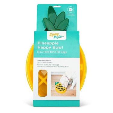 Imagem de Tigela para Cães - Comedouro Lento - Happy Bowl - PINEAPPLE - Zippy Pa