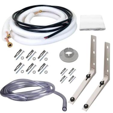 Imagem de Kit Instalação Ar Condicionado Split 18.000 BTUs Cano 1/4 e 1/2 - Maga