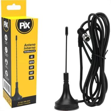 Imagem de Antena Digital Pix Interna Mini Cabo 1,50M 008-9523 - SANTANA PIX