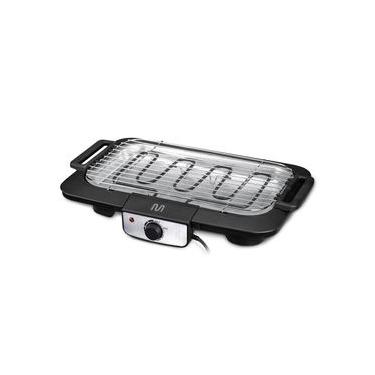Imagem de Churrasqueira Elétrica 2000W com Controle de Temperatura Preto com Inox Multi - 220v - GO132 GO132
